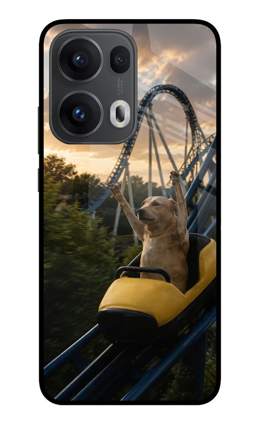 Rollercoaster Dog Oppo Reno13 Pro 5G Glass Case