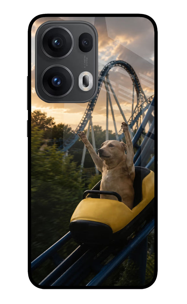 Rollercoaster Dog Oppo Reno13 Pro 5G Glass Case