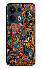 Folk Print Oppo Reno13 Pro 5G Glass Case