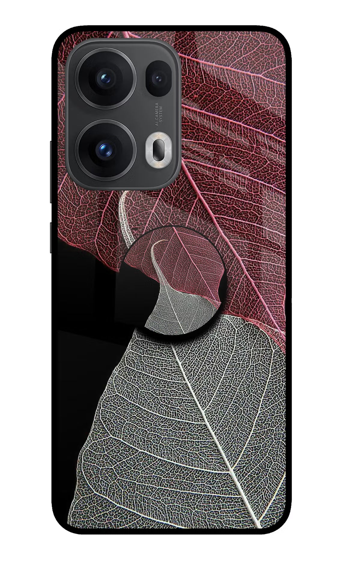 Leaf Pattern Oppo Reno13 Pro 5G Pop Case by Casekaro