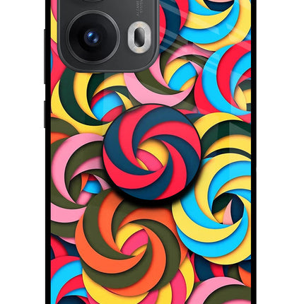 Spiral Pattern Oppo Reno13 Pro 5G Pop Case by Casekaro