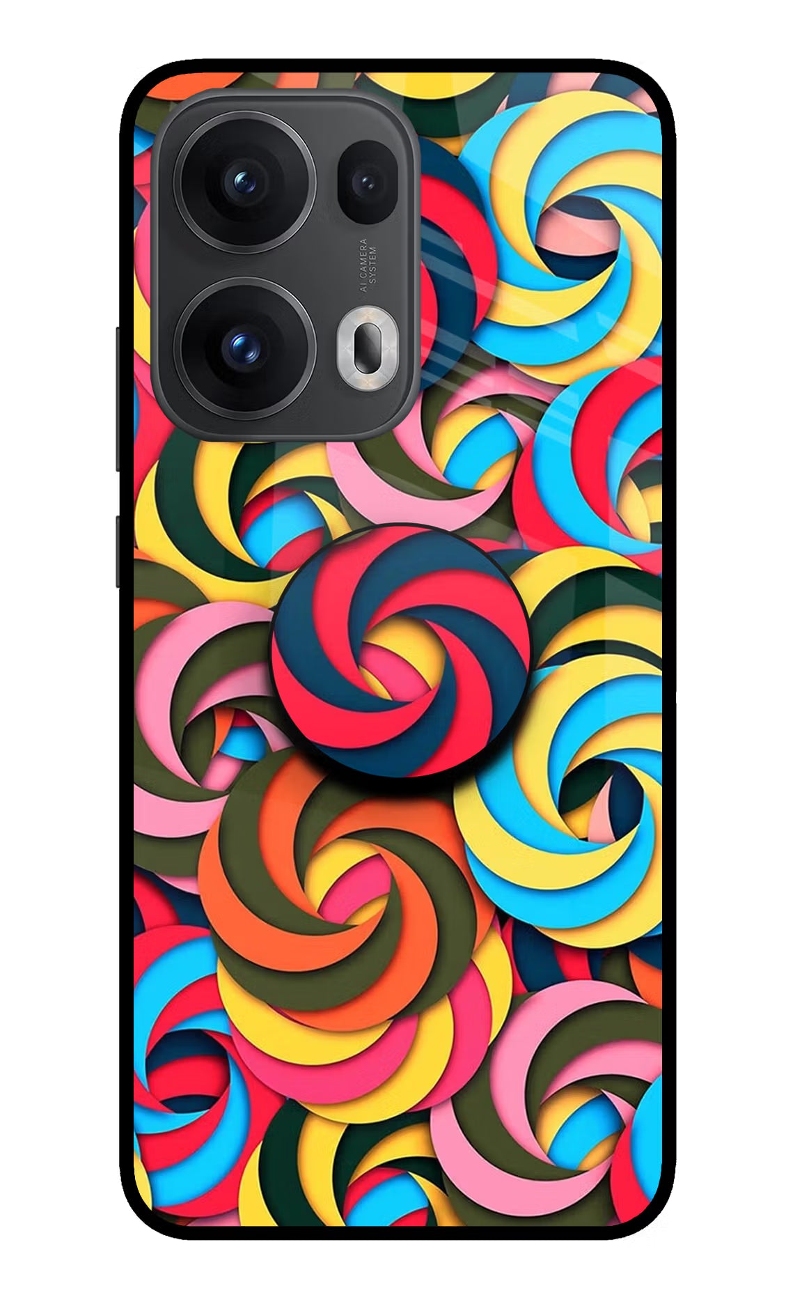 Spiral Pattern Oppo Reno13 Pro 5G Pop Case by Casekaro