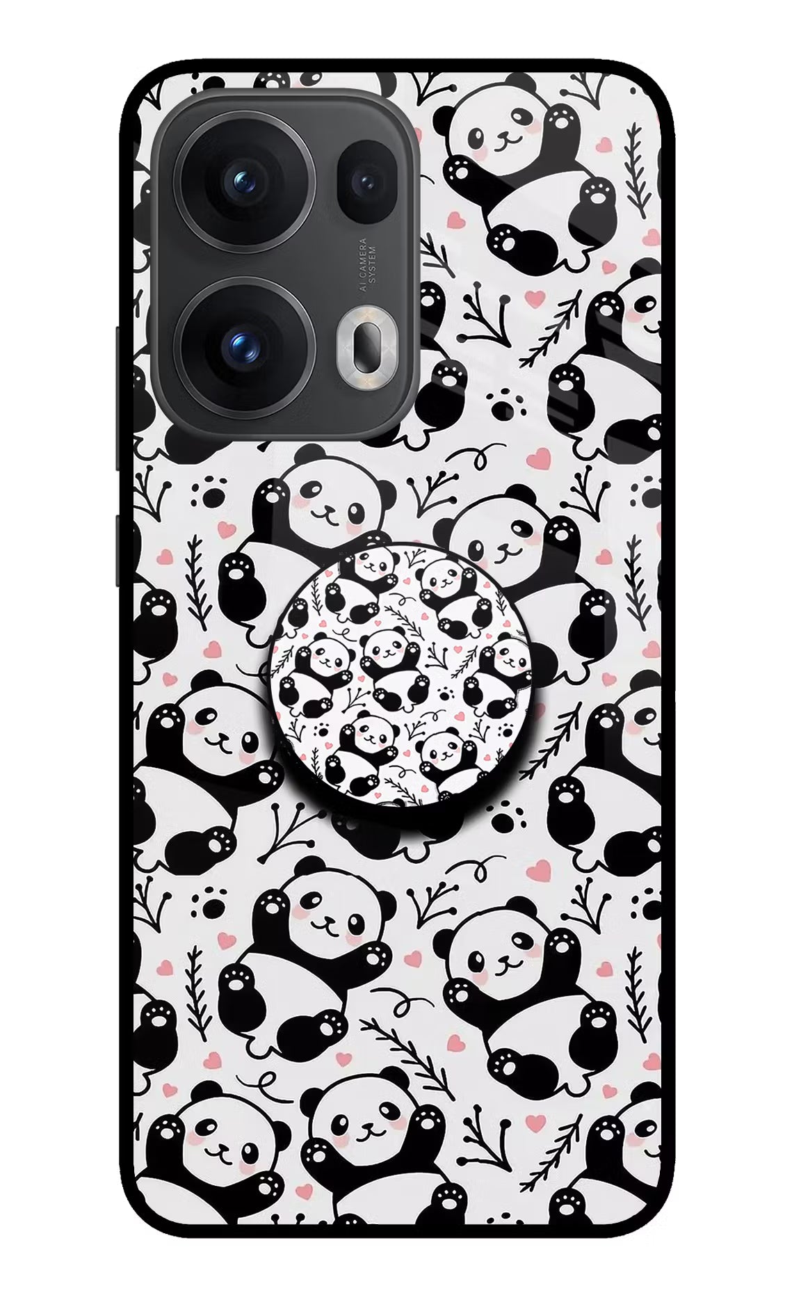 Cute Panda Oppo Reno13 Pro 5G Pop Case by Casekaro