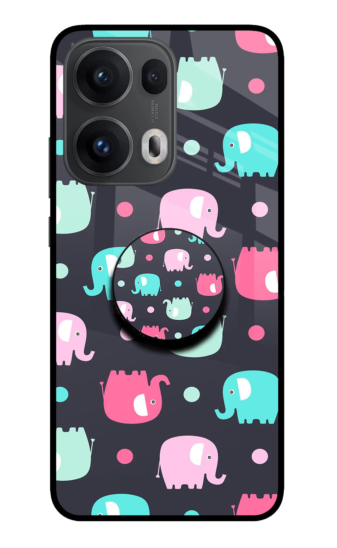 Baby Elephants Oppo Reno13 Pro 5G Pop Case by Casekaro