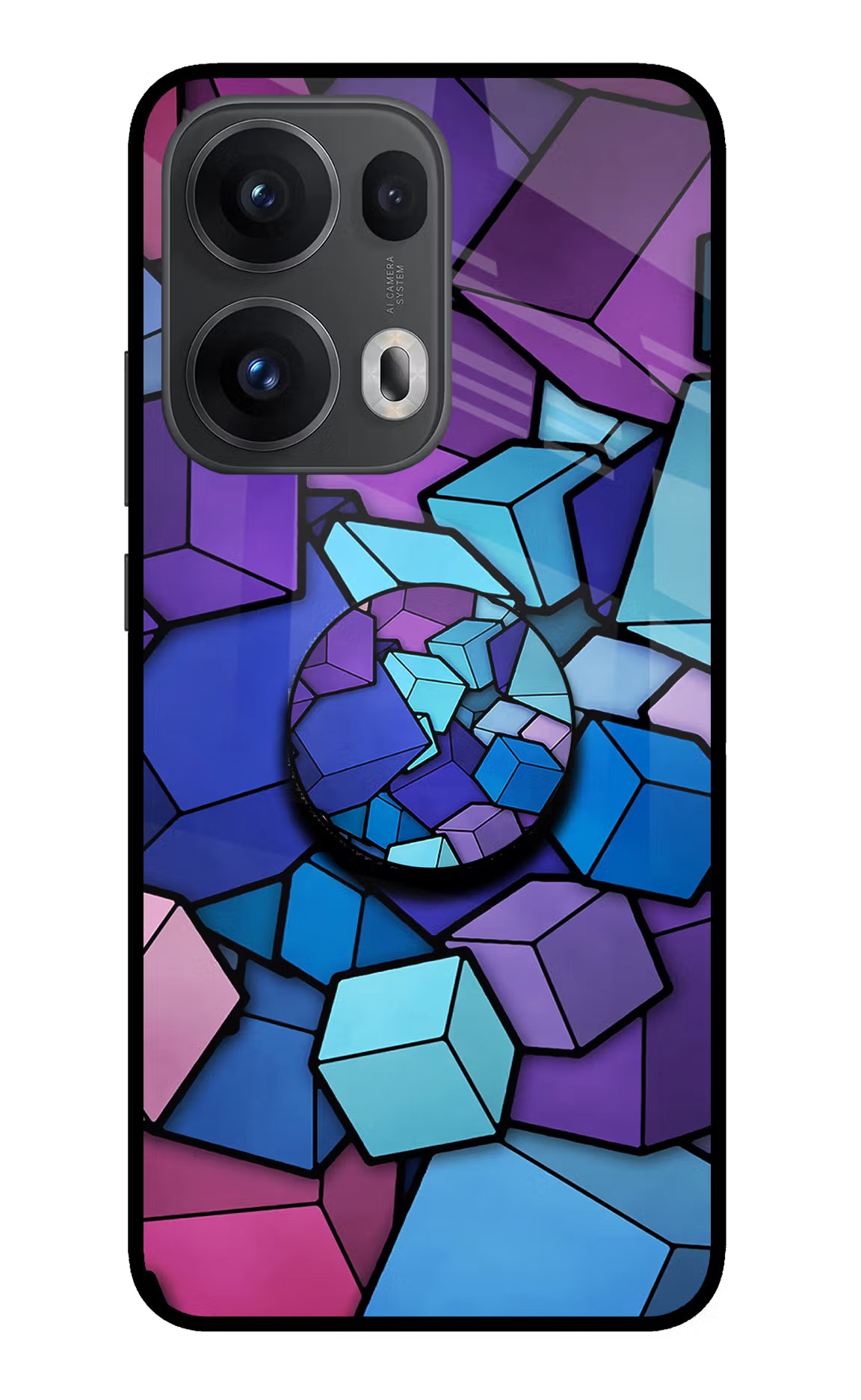 Cubic Abstract Oppo Reno13 Pro 5G Pop Case by Casekaro