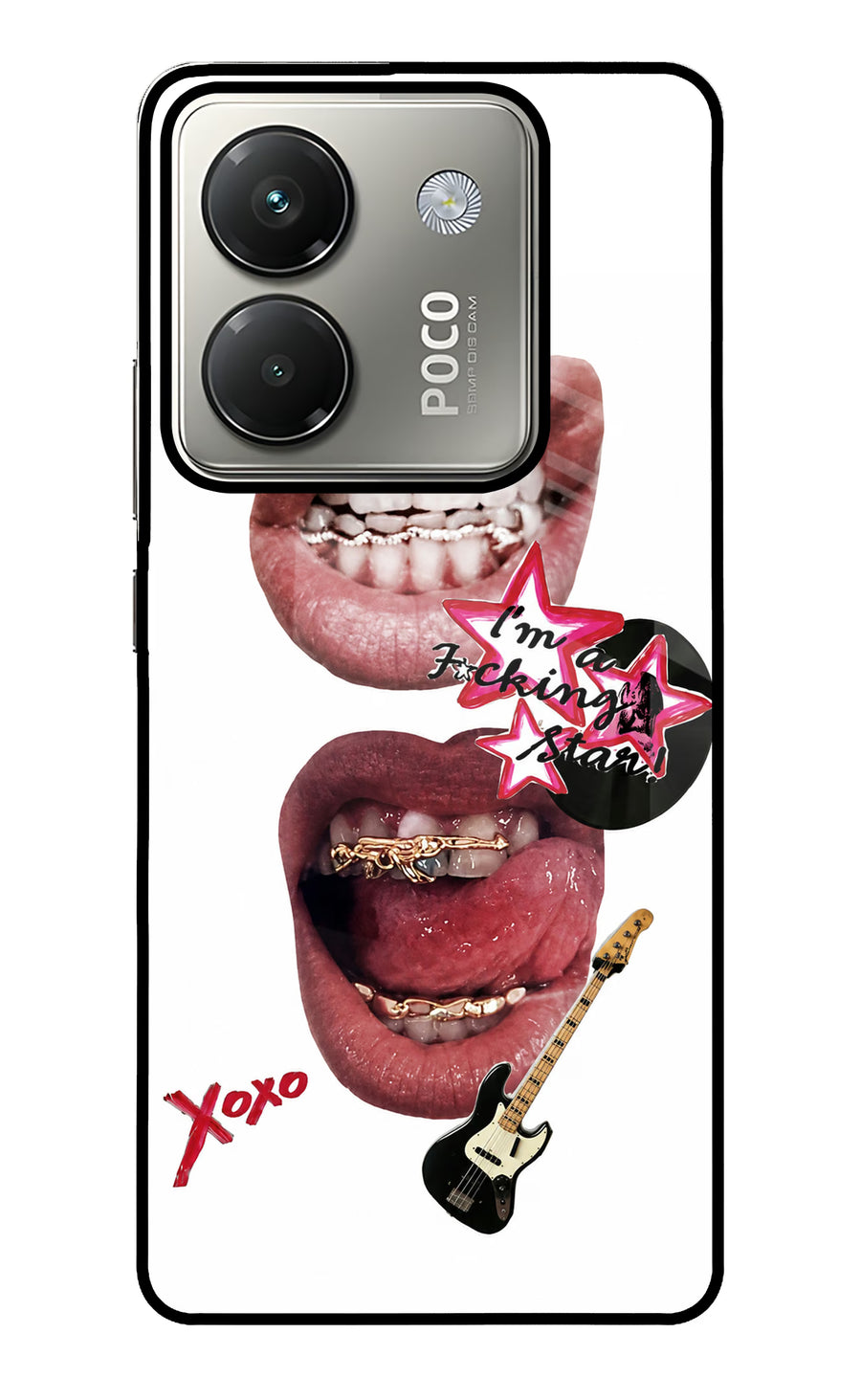 Rockstar Poco M7 Pro 5G Back Cover, Glass case