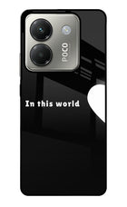 This World Poco M7 Pro 5G Glass Case Back Cover by Casekaro