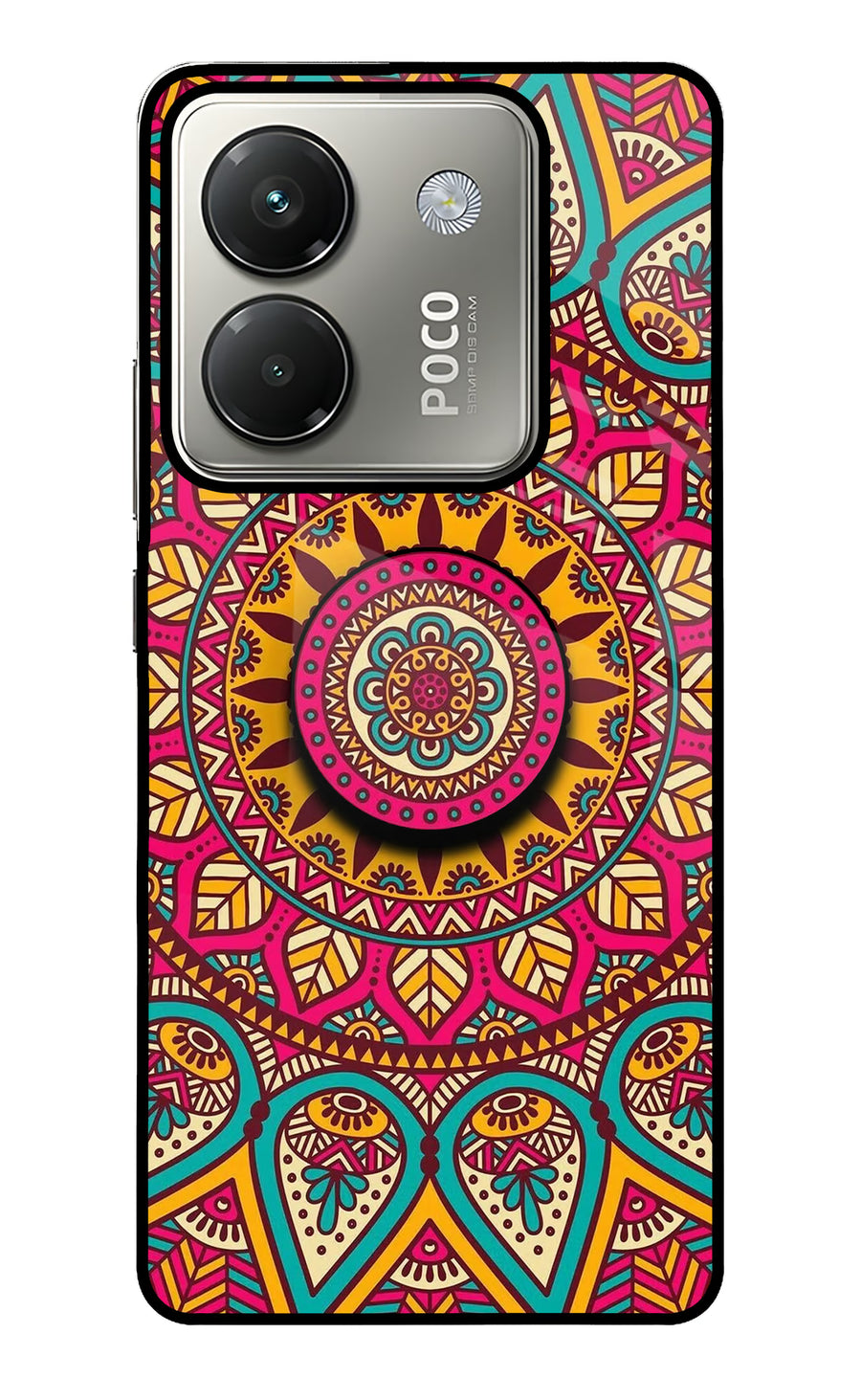 Mandala Poco M7 Pro 5G Pop Case, Glass case