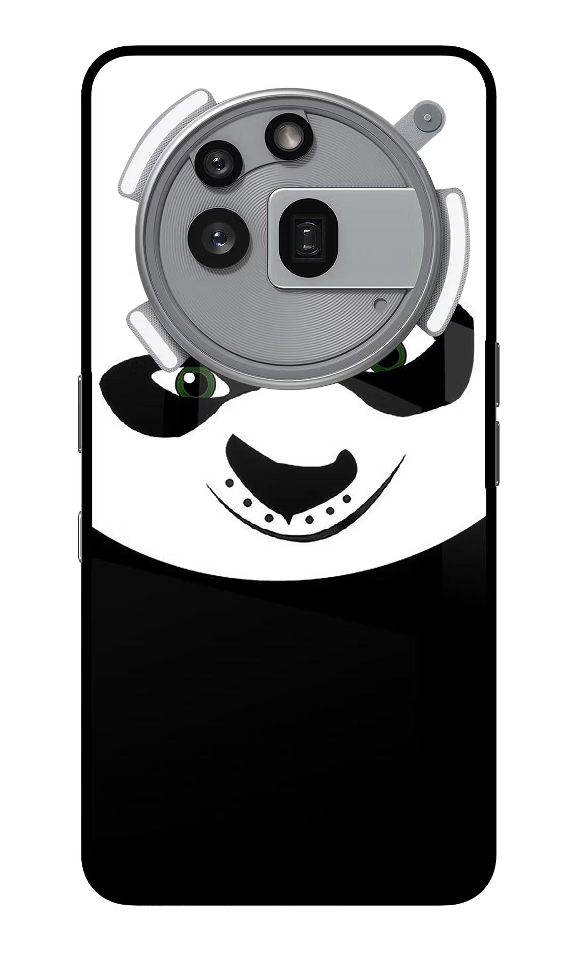 Panda Nothing Phone 3a Pro Glass Case Back Cover by Casekaro