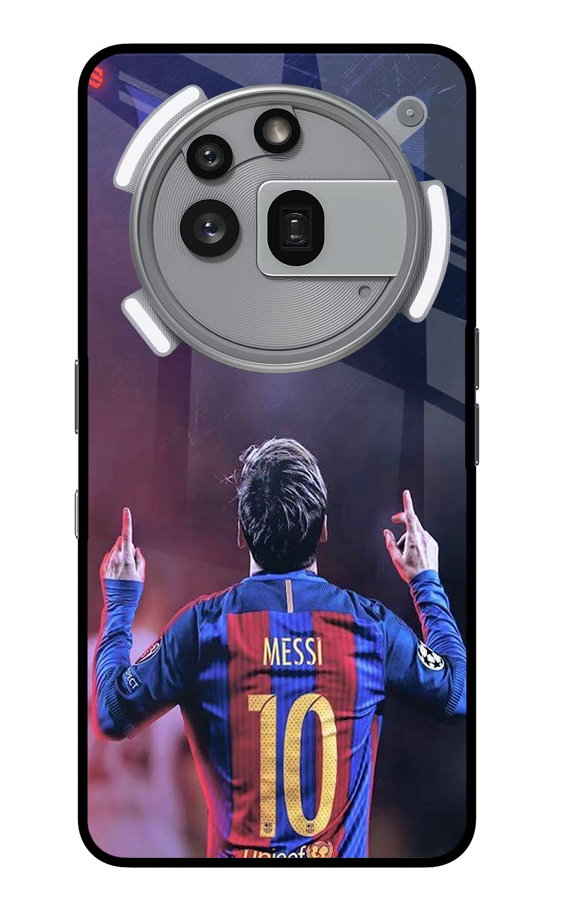 Messi Nothing Phone 3a Pro Glass Case Back Cover by Casekaro