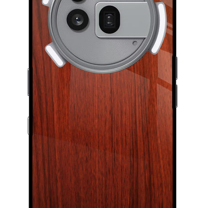 Wooden Plain Pattern Nothing Phone 3a Pro Glass Case