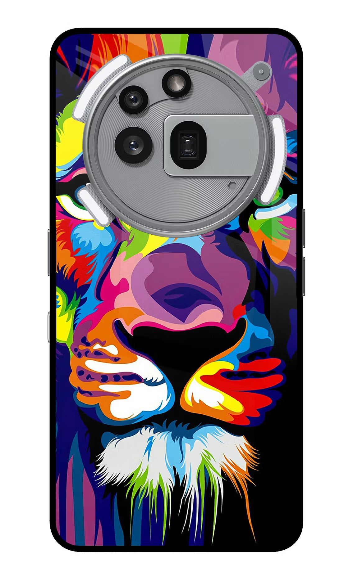 Lion Nothing Phone 3a Pro Glass Case Back Cover by Casekaro