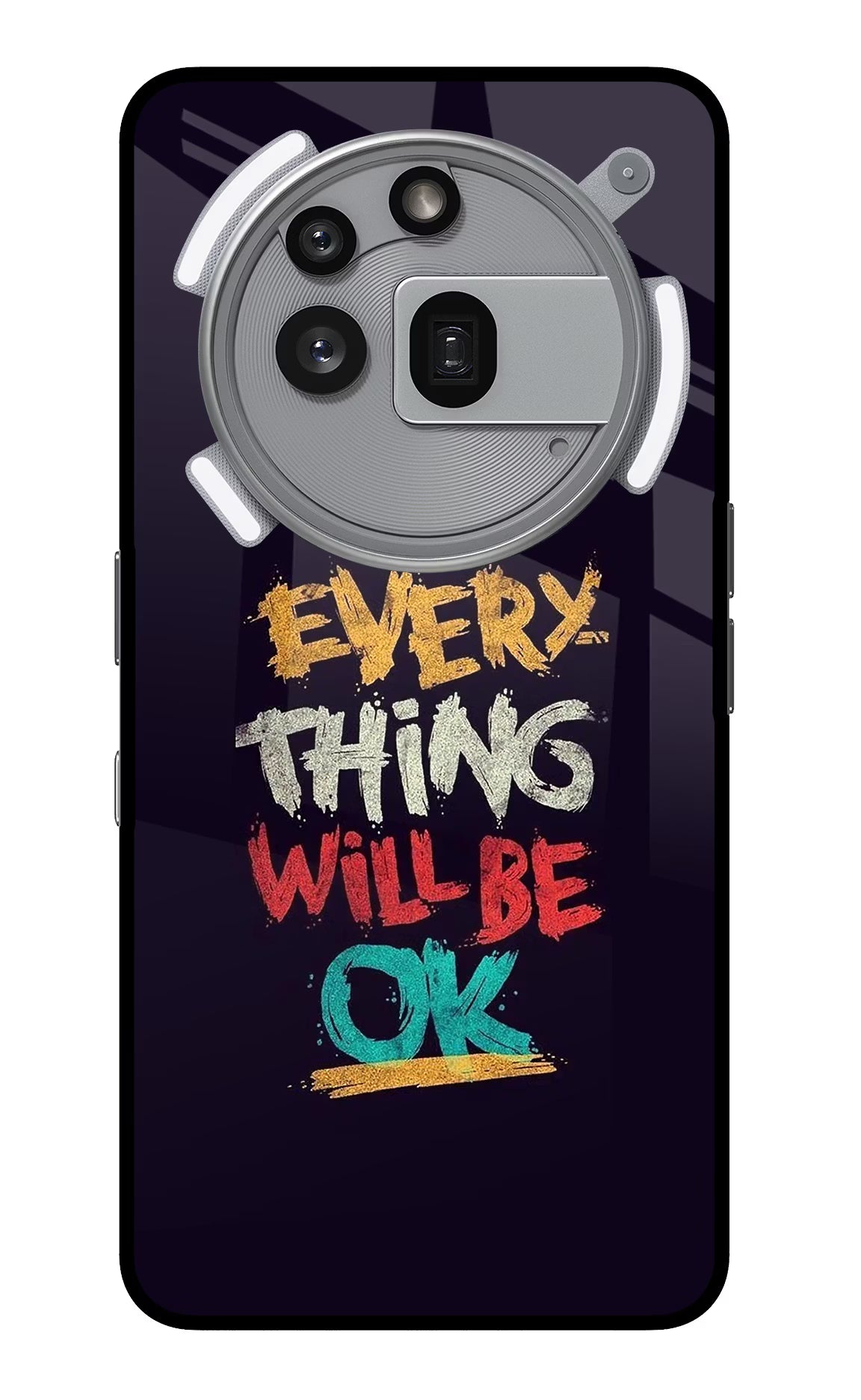 Everything Will Be Ok Nothing Phone 3a Pro Glass Case Back Cover by Casekaro