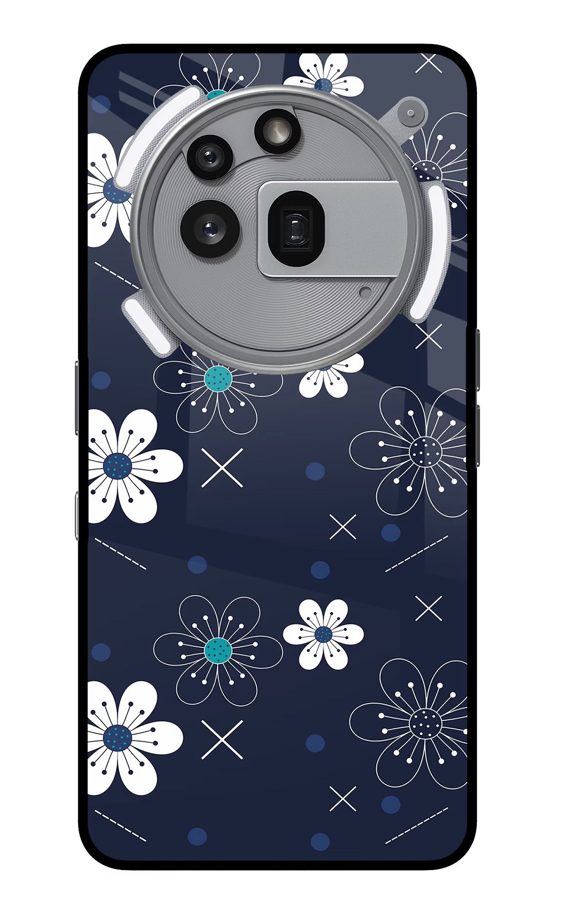 Flowers Nothing Phone 3a Pro Glass Case Back Cover by Casekaro