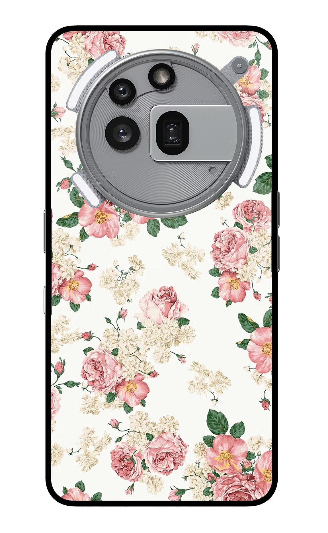 Flowers Nothing Phone 3a Pro Glass Case Back Cover by Casekaro