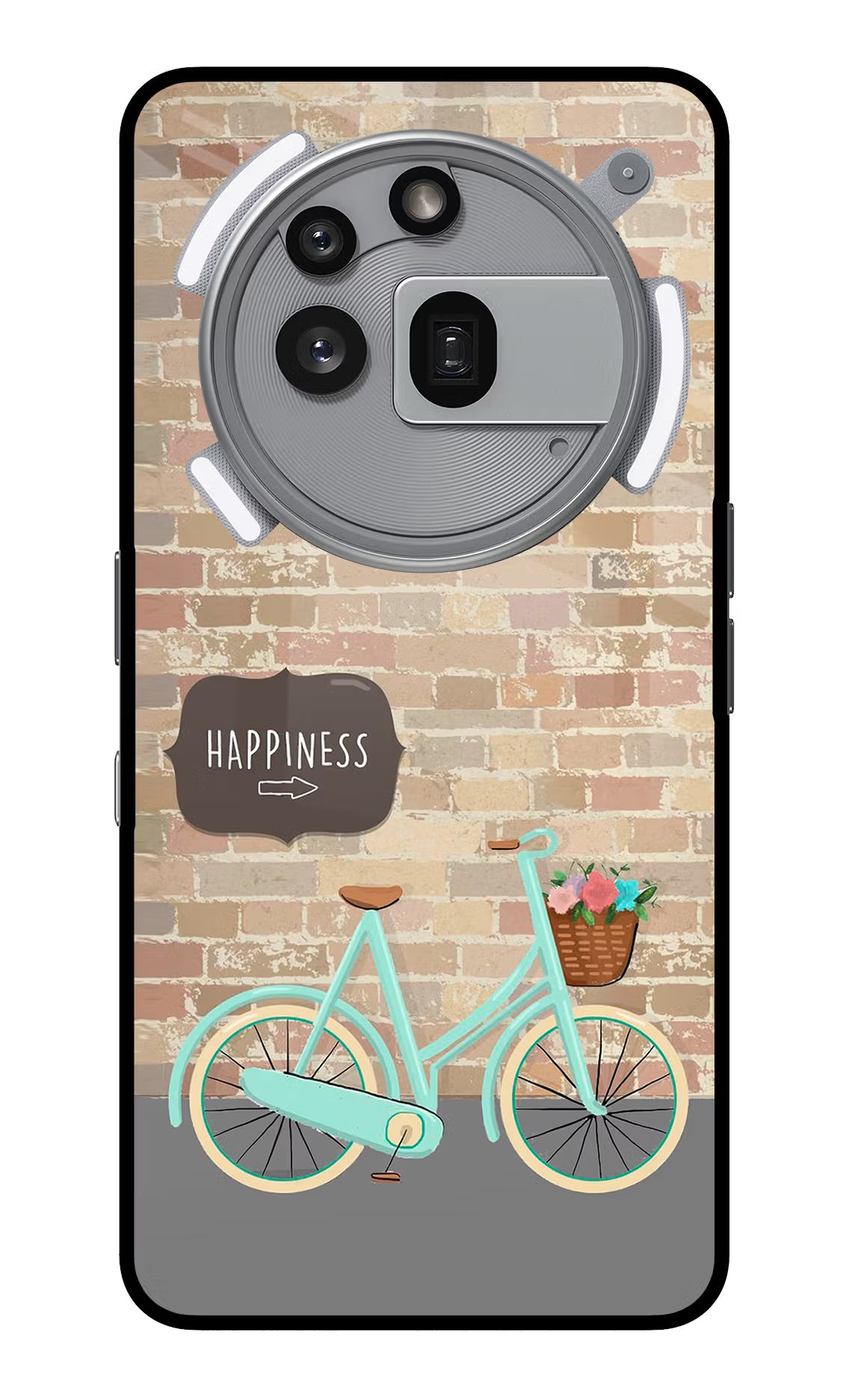 Happiness Artwork Nothing Phone 3a Pro Glass Case Back Cover by Casekaro