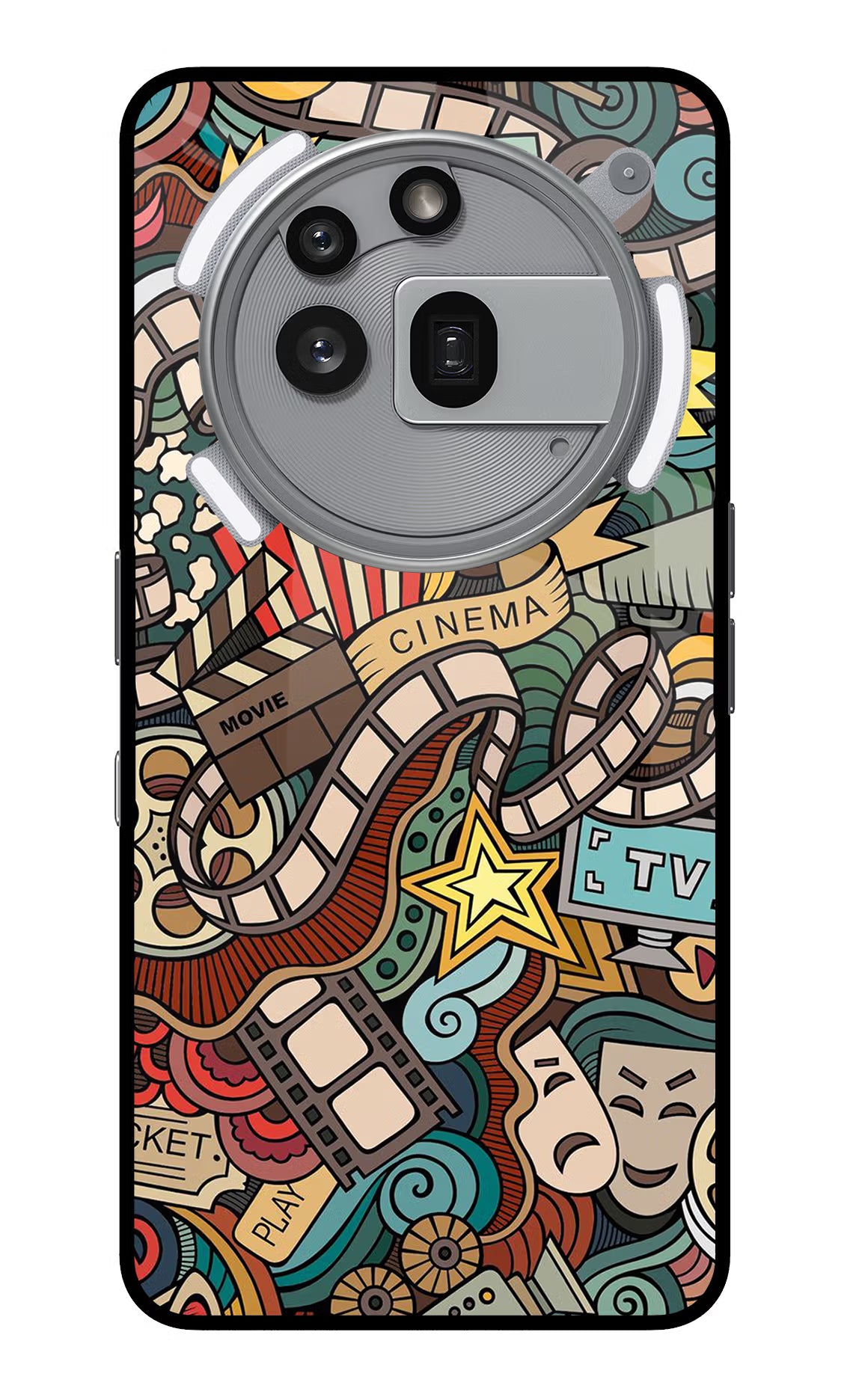 Cinema Abstract Nothing Phone 3a Pro Glass Case