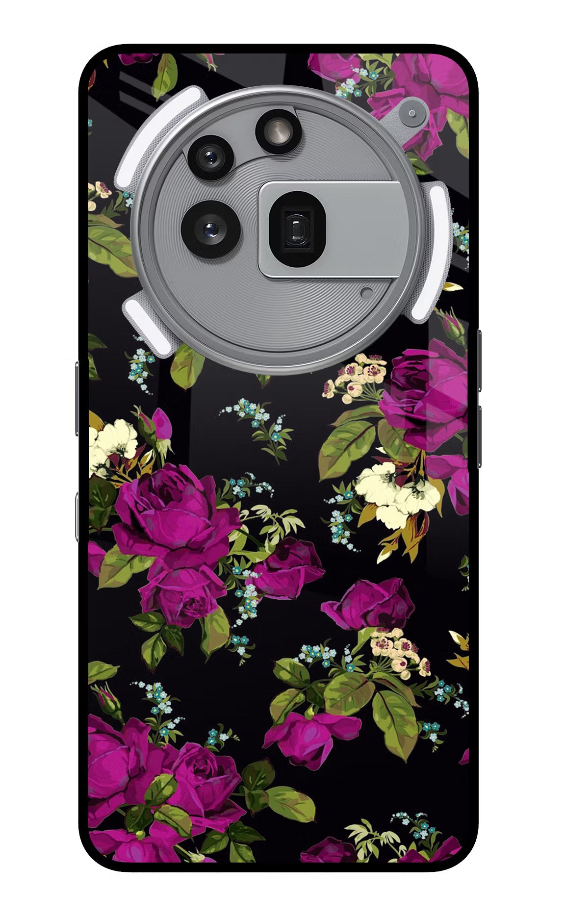 Flowers Nothing Phone 3a Pro Glass Case Back Cover by Casekaro