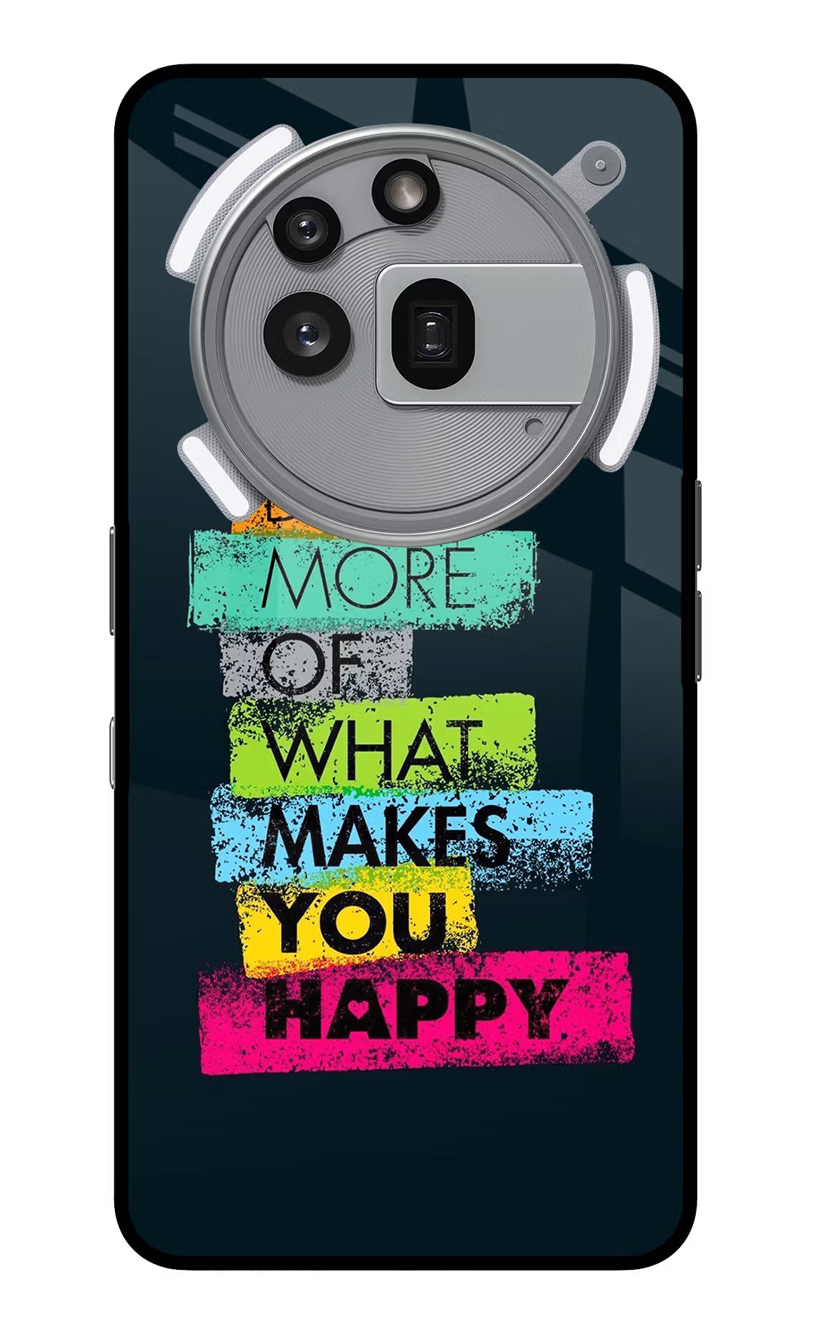 Do More Of What Makes You Happy Nothing Phone 3a Pro Glass Case Back Cover by Casekaro