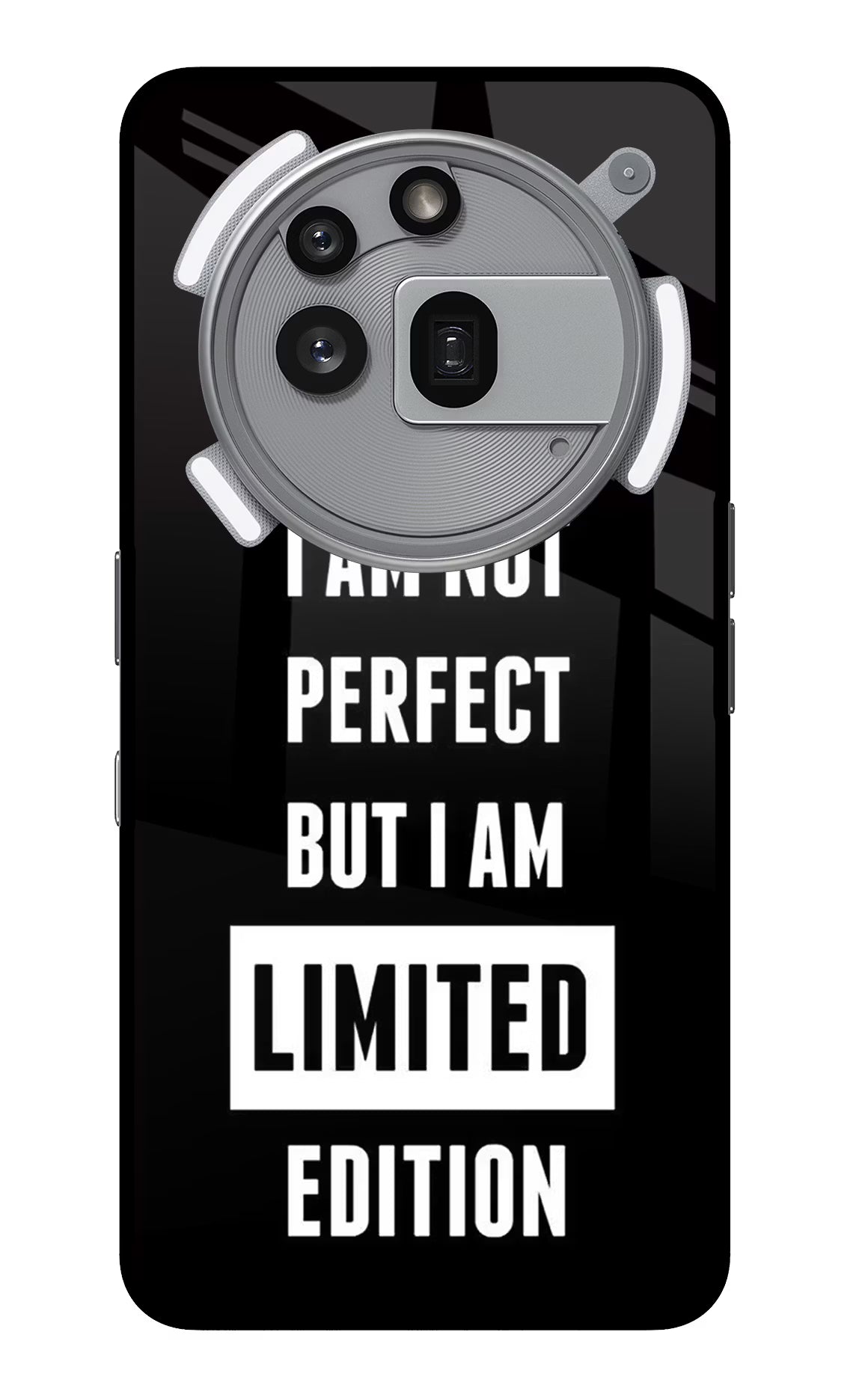 I Am Not Perfect But I Am Limited Edition Nothing Phone 3a Pro Glass Case Back Cover by Casekaro