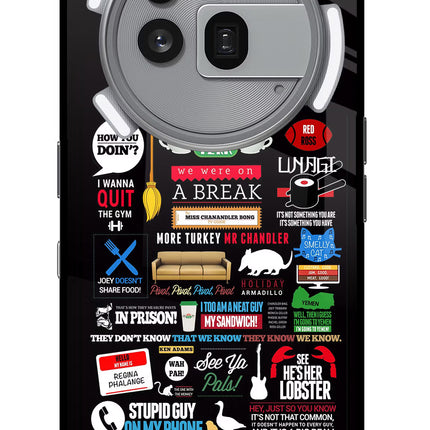 FRIENDS Nothing Phone 3a Pro Glass Case Back Cover by Casekaro