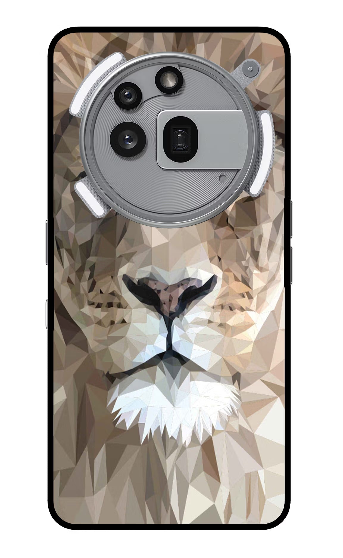 Lion Art Nothing Phone 3a Pro Glass Case Back Cover by Casekaro