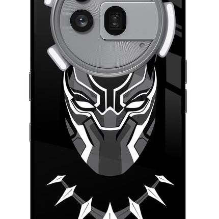 Black Panther Nothing Phone 3a Pro Glass Case