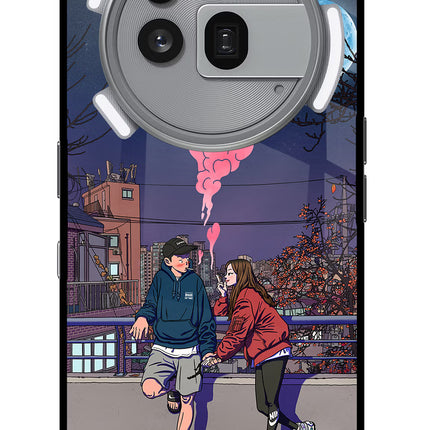 Chilling Couple Nothing Phone 3a Pro Glass Case