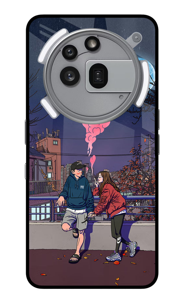 Chilling Couple Nothing Phone 3a Pro Glass Case