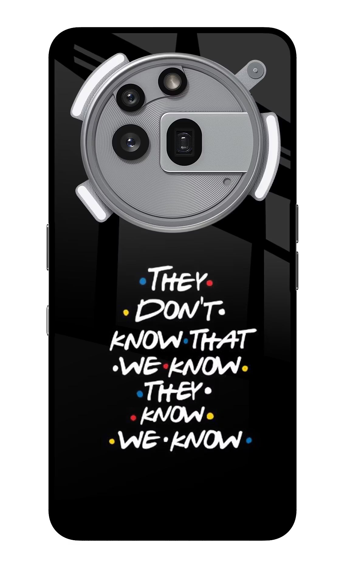 FRIENDS Dialogue Nothing Phone 3a Pro Glass Case Back Cover by Casekaro