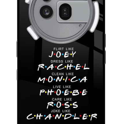 FRIENDS Character Nothing Phone 3a Pro Glass Case