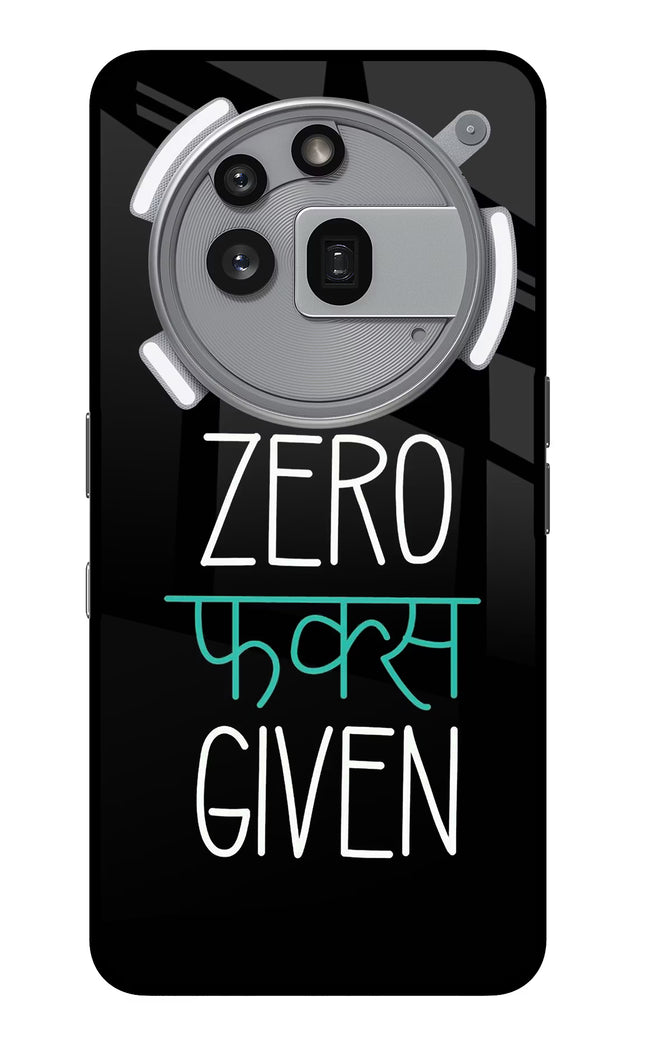 Zero Fucks Given Nothing Phone 3a Pro Glass Case