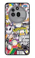 Sticker Bomb Nothing Phone 3a Pro Glass Case