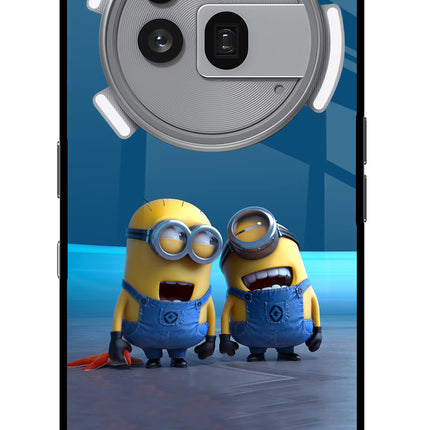 Minion Laughing Nothing Phone 3a Pro Glass Case