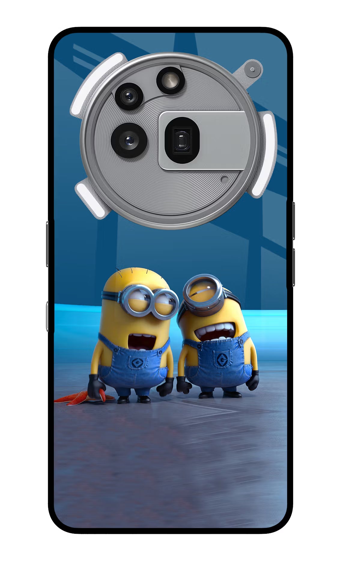 Minion Laughing Nothing Phone 3a Pro Glass Case Back Cover by Casekaro