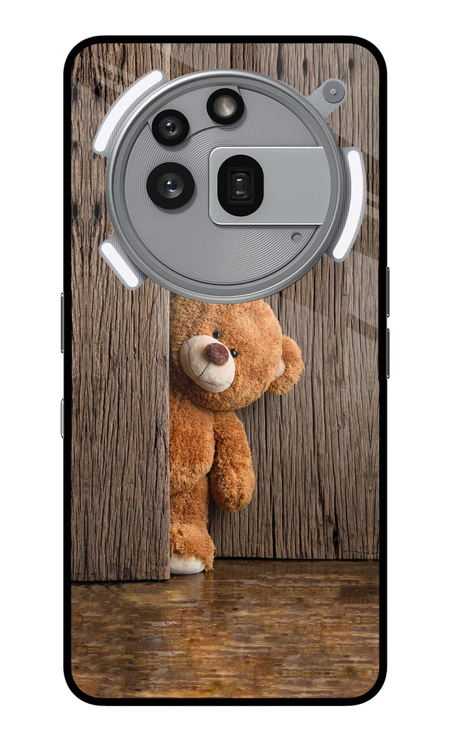 Teddy Wooden Nothing Phone 3a Pro Glass Case