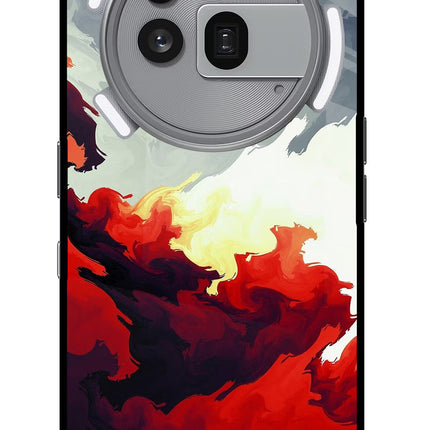 Fire Cloud Nothing Phone 3a Pro Glass Case