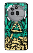 Green Owl Nothing Phone 3a Pro Glass Case
