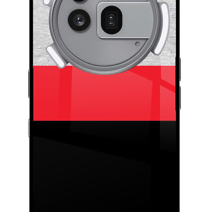 Tri Color Pattern Nothing Phone 3a Pro Glass Case