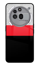 Tri Color Pattern Nothing Phone 3a Pro Glass Case Back Cover by Casekaro