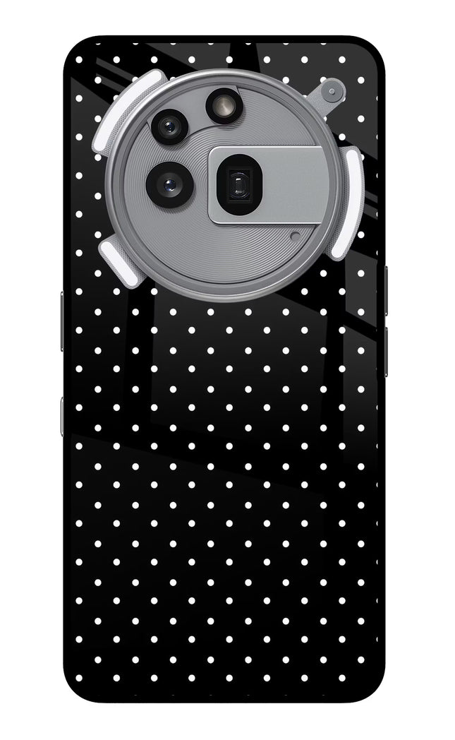 White Dots Nothing Phone 3a Pro Glass Case