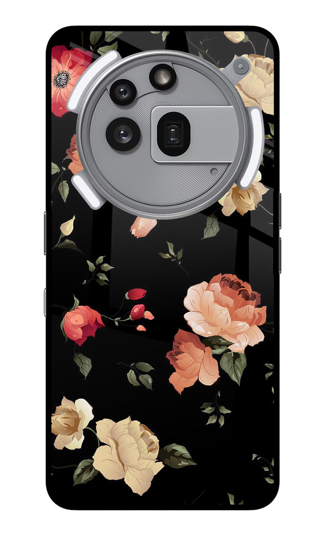 Flowers Nothing Phone 3a Pro Glass Case