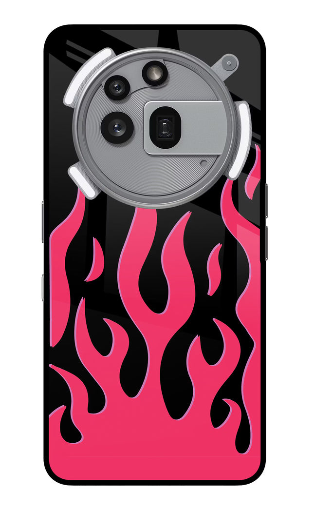 Fire Flames Nothing Phone 3a Pro Glass Case