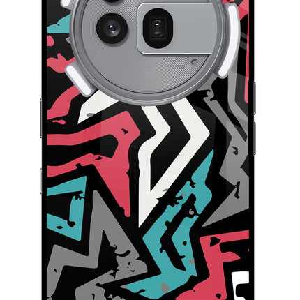 Geometric Graffiti Nothing Phone 3a Pro Glass Case