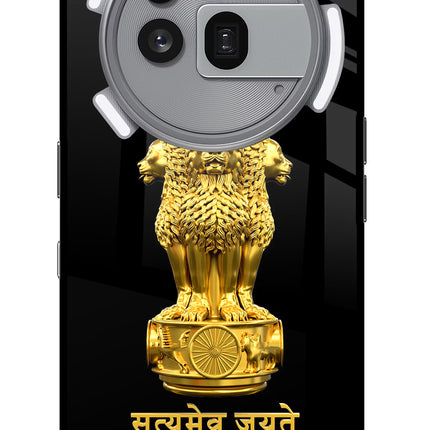 Satyamev Jayate Golden Nothing Phone 3a Pro Glass Case