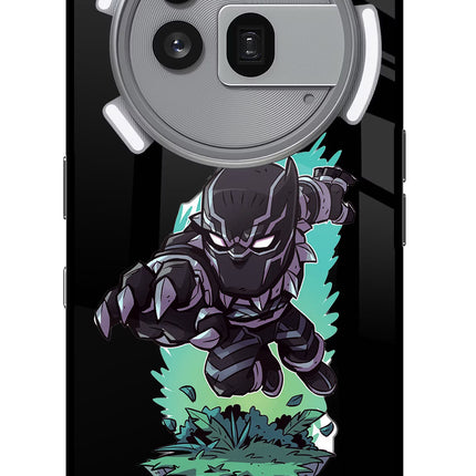 Black Panther Nothing Phone 3a Pro Glass Case