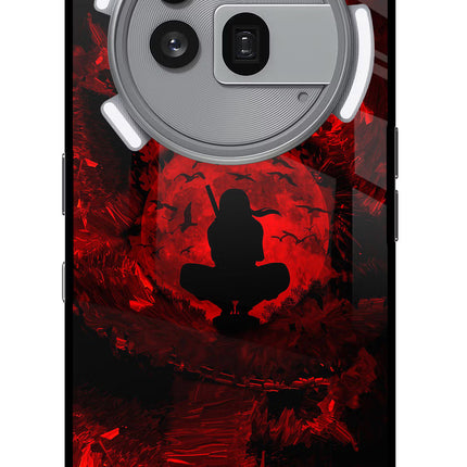 Itachi Uchiha Nothing Phone 3a Pro Glass Case Back Cover by Casekaro