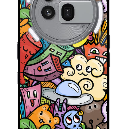 Veggie Doodle Nothing Phone 3a Pro Glass Case