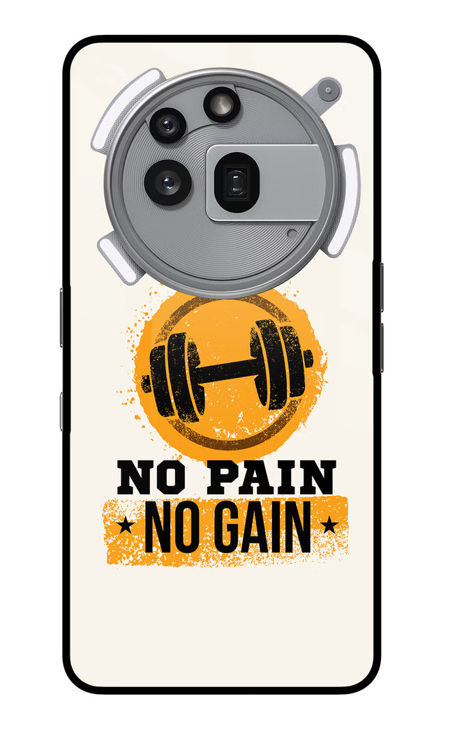 No Pain No Gain Nothing Phone 3a Pro Glass Case