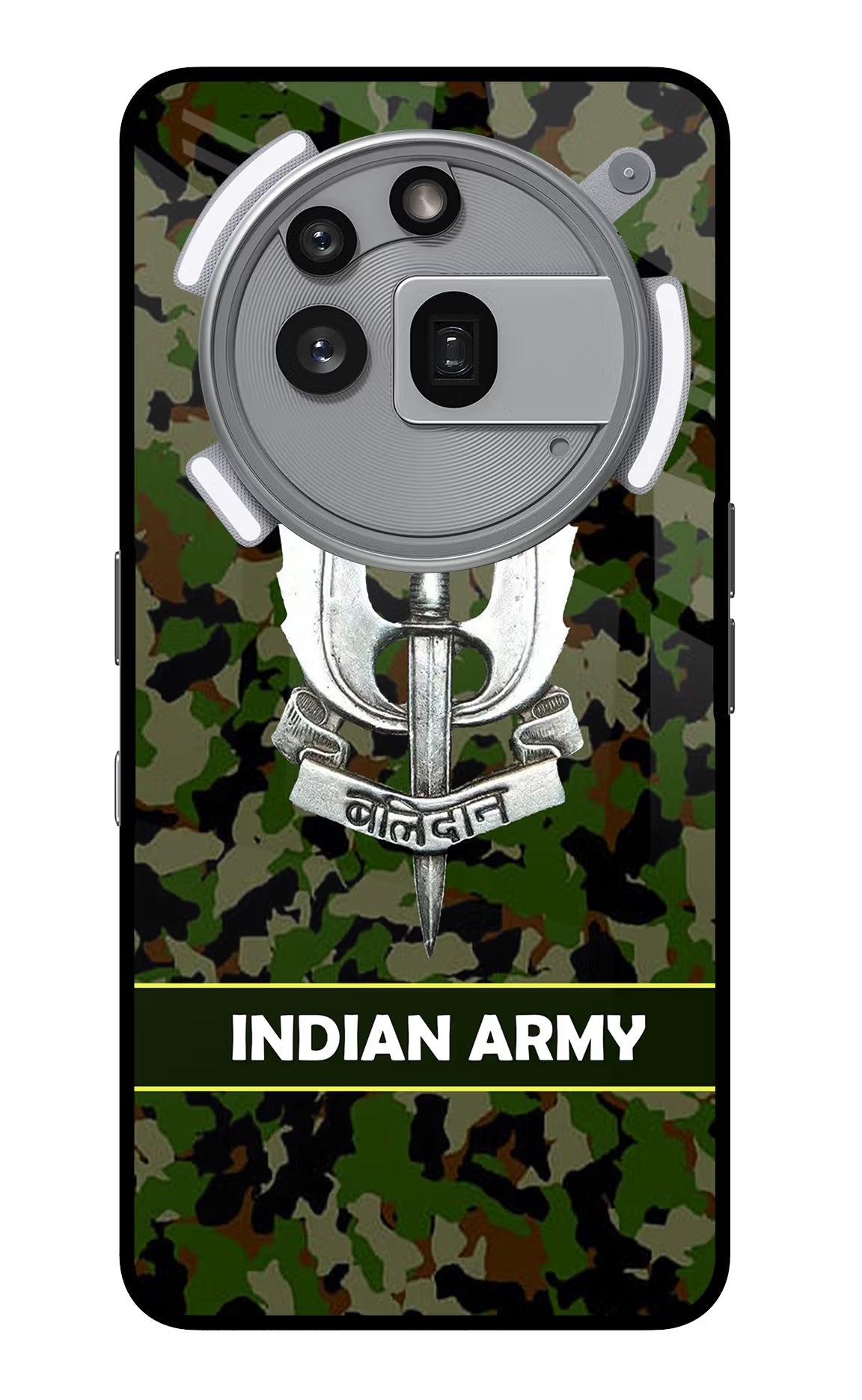 Balidan Indian Logo Nothing Phone 3a Pro Glass Case Back Cover by Casekaro